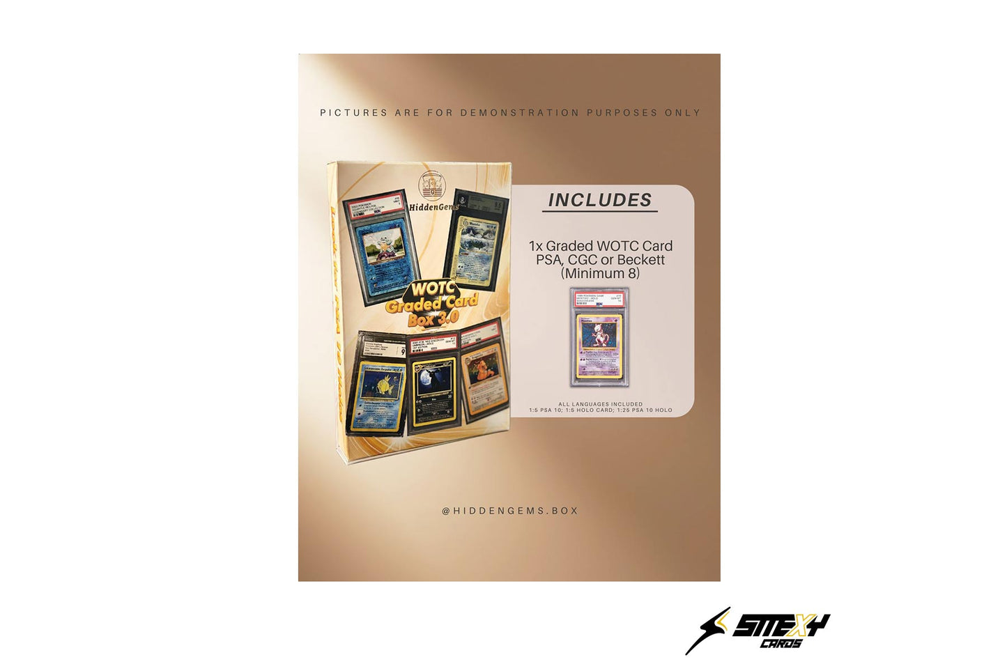 HiddenGems® Vintage WOTC Graded Card Box 3.0 Pokemon