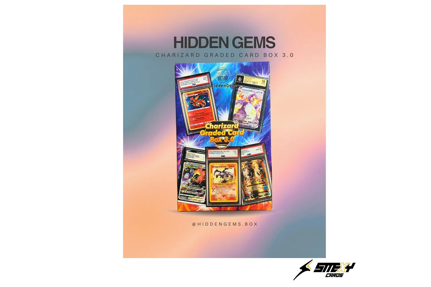 charizard graded card mystery box Hidden Gems Pokémon 3.0 Color:Happy Blue Aether Revolt Booster Box Ultra Premium Collection