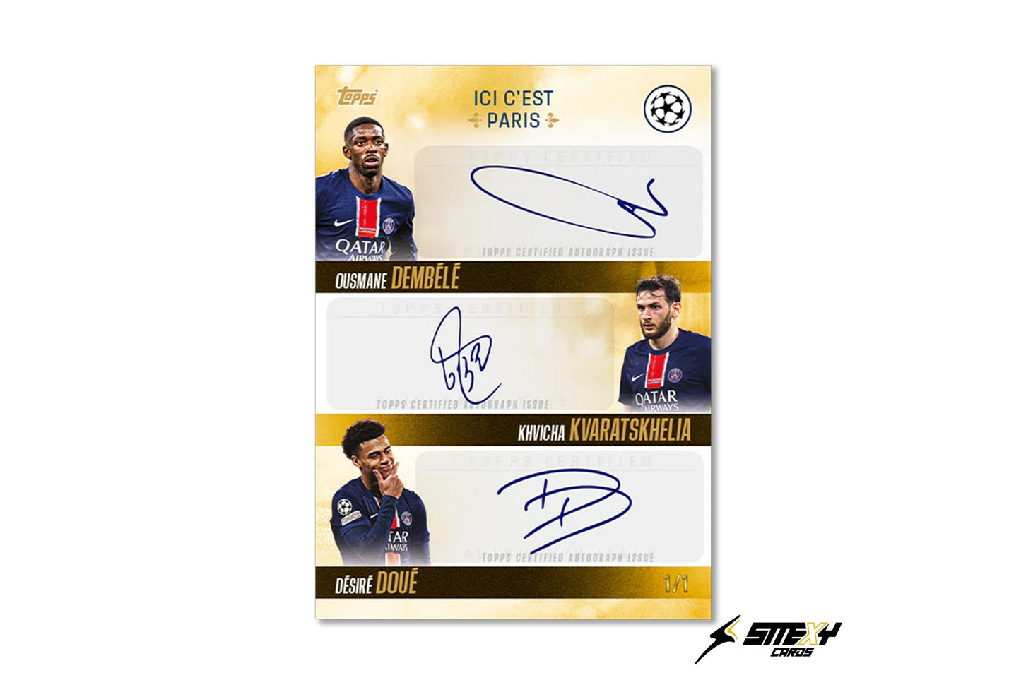10 BOXEN - PICK YOUR PLAYER - 2025 TOPPS PARIS SAINT-GERMAIN: CHAMPIONS d'EUROPE #1