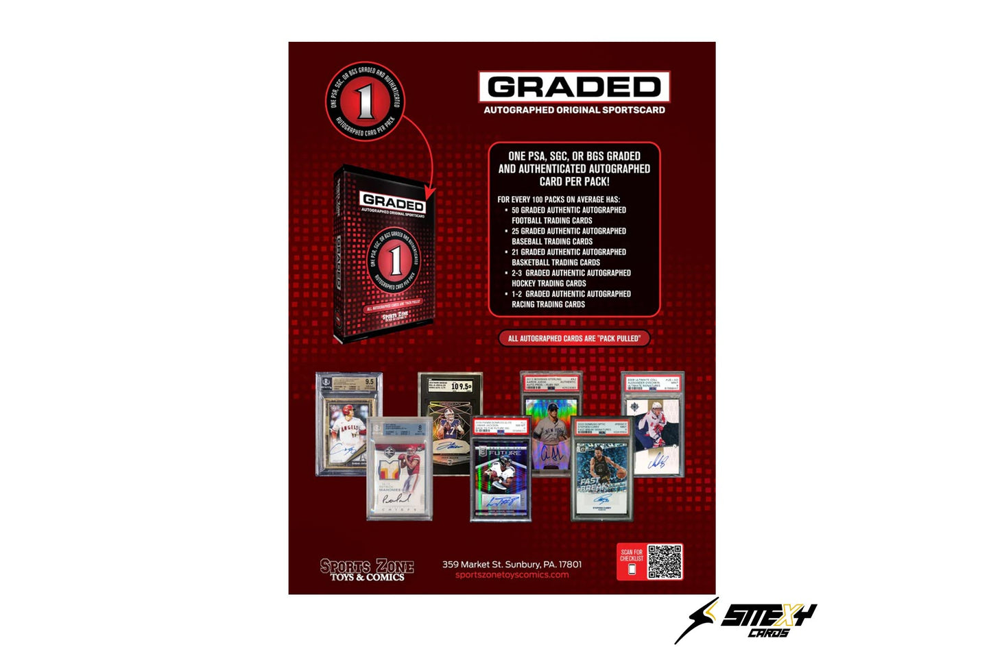 2025 Graded Autograph PSA BGS SGC All Sports Box 1 Autographed card