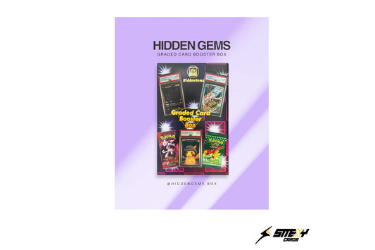 Hidden Gems Pokémon Graded Card Booster Box 2.0 - Graded Card + 2x Pokemon Booster - Mystery