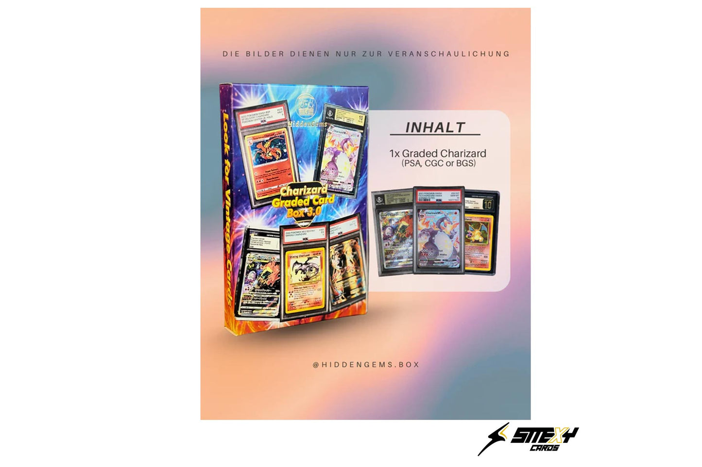 Hidden Gems Pokémon Graded Charizard Box 2.0 - Mystery