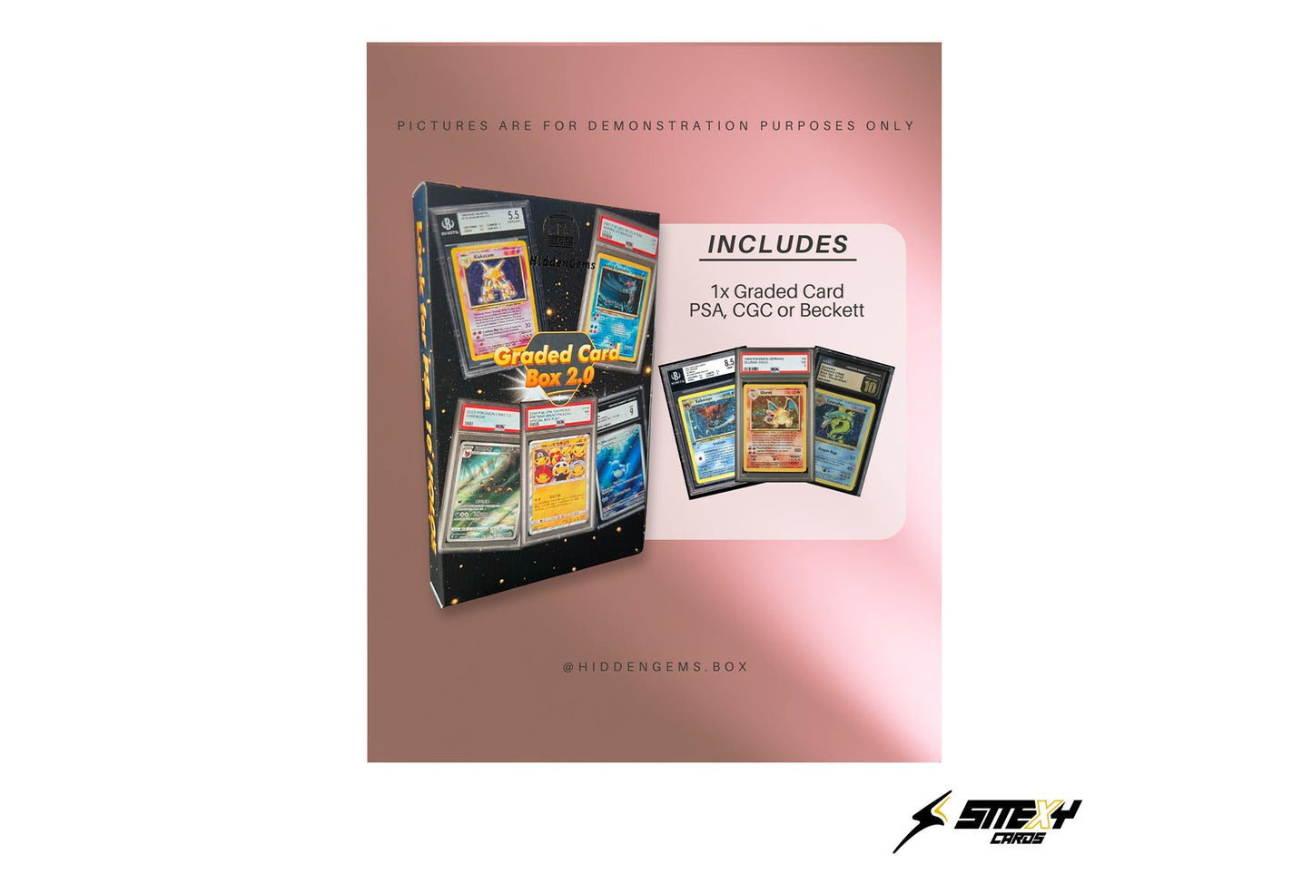 HiddenGems® Graded Card Box 2.0 Pokemon