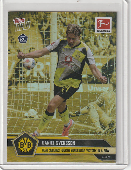 TOPPS NOW - Daniel Svensson FIRST RC CARD /50