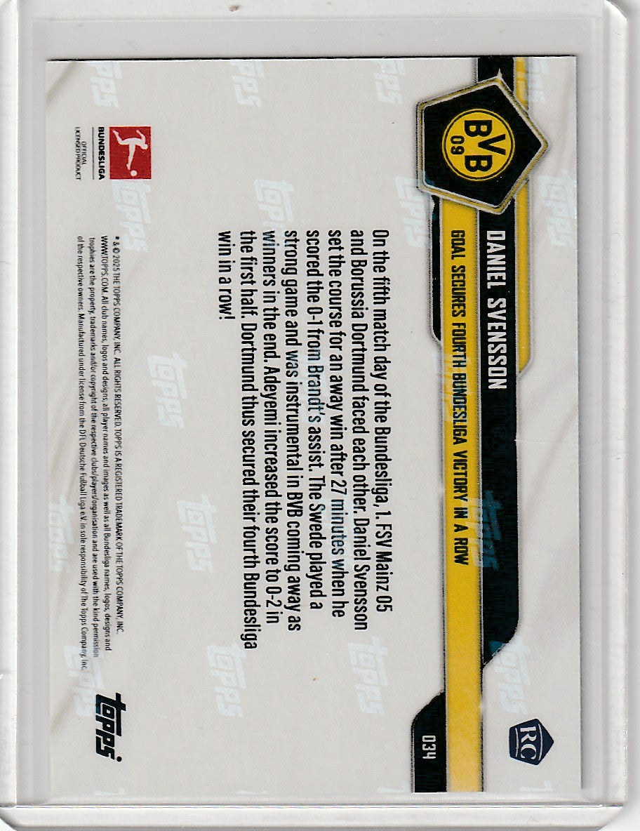 TOPPS NOW - Daniel Svensson FIRST RC CARD /50