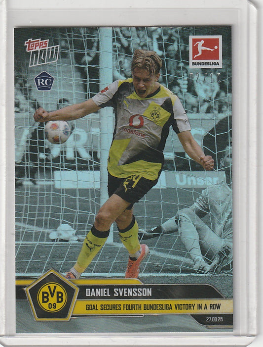 TOPPS NOW - Daniel Svensson FIRST RC CARD 02/10