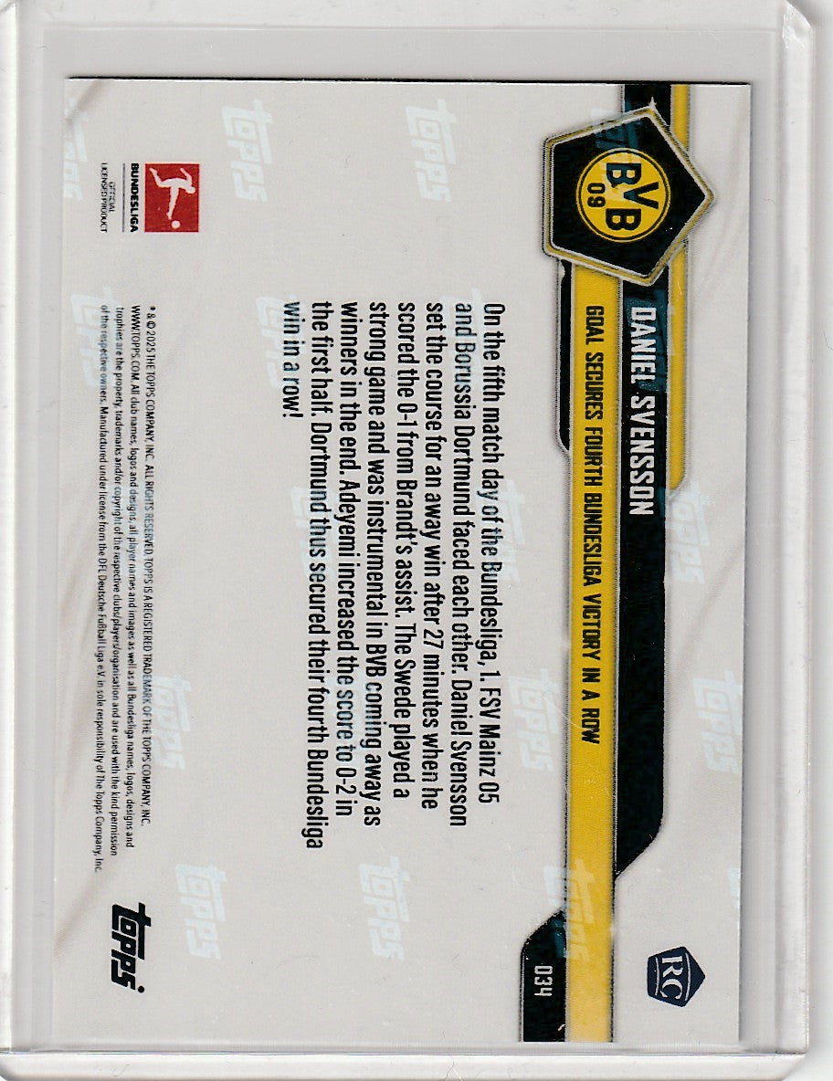 TOPPS NOW - Daniel Svensson FIRST RC CARD 02/10