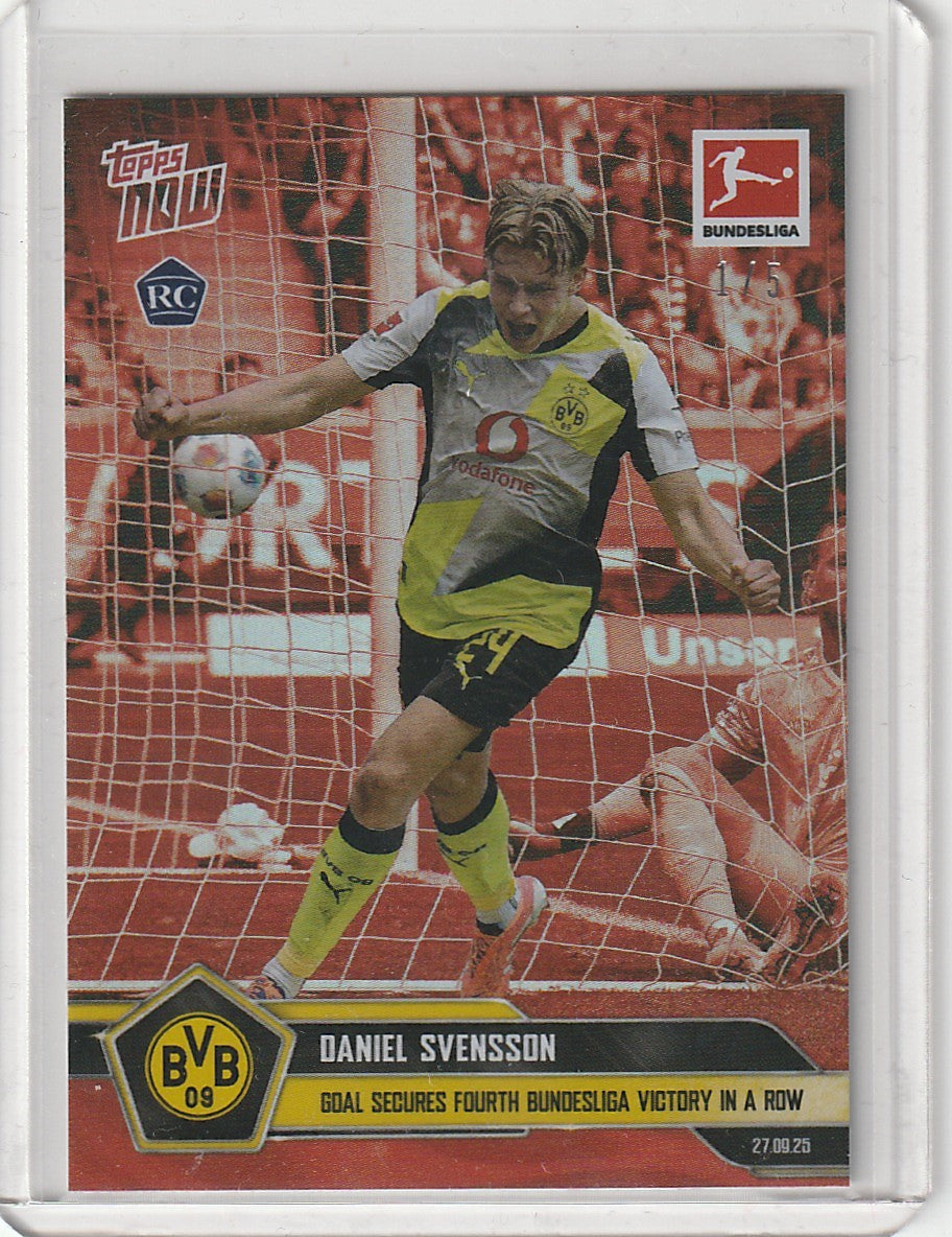TOPPS NOW - Daniel Svensson FIRST RC CARD 1/5