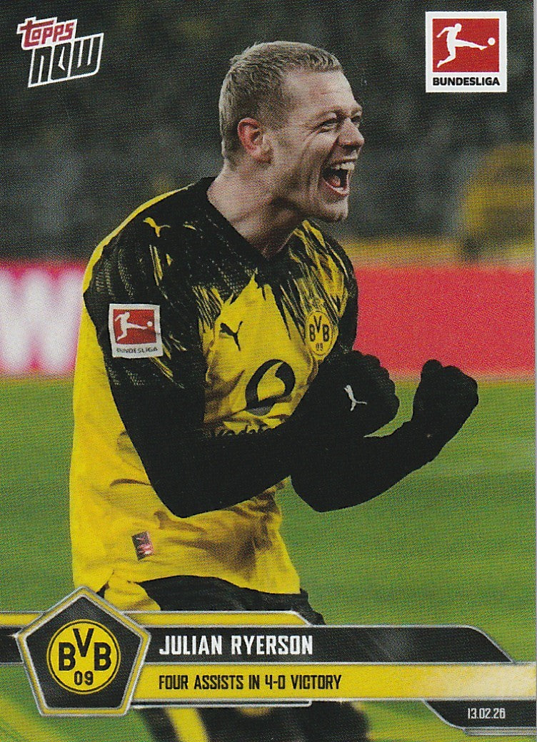 TOPPS NOW - Ryerson - 4 Assists