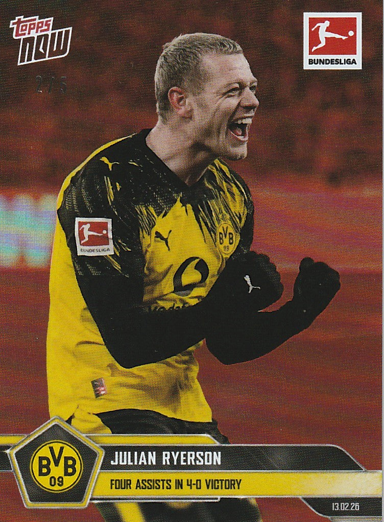 /5 TOPPS NOW - Ryerson - 4 Assists