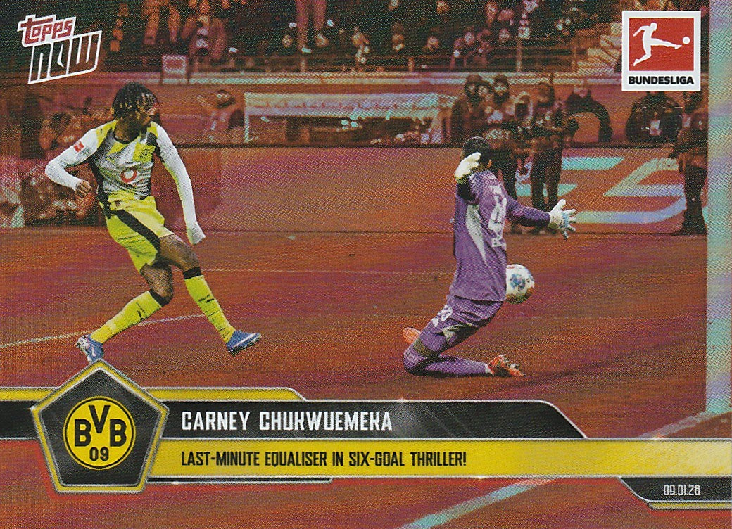 /5 TOPPS NOW - Chukwueka   - Last Minute Bundesliga Tor