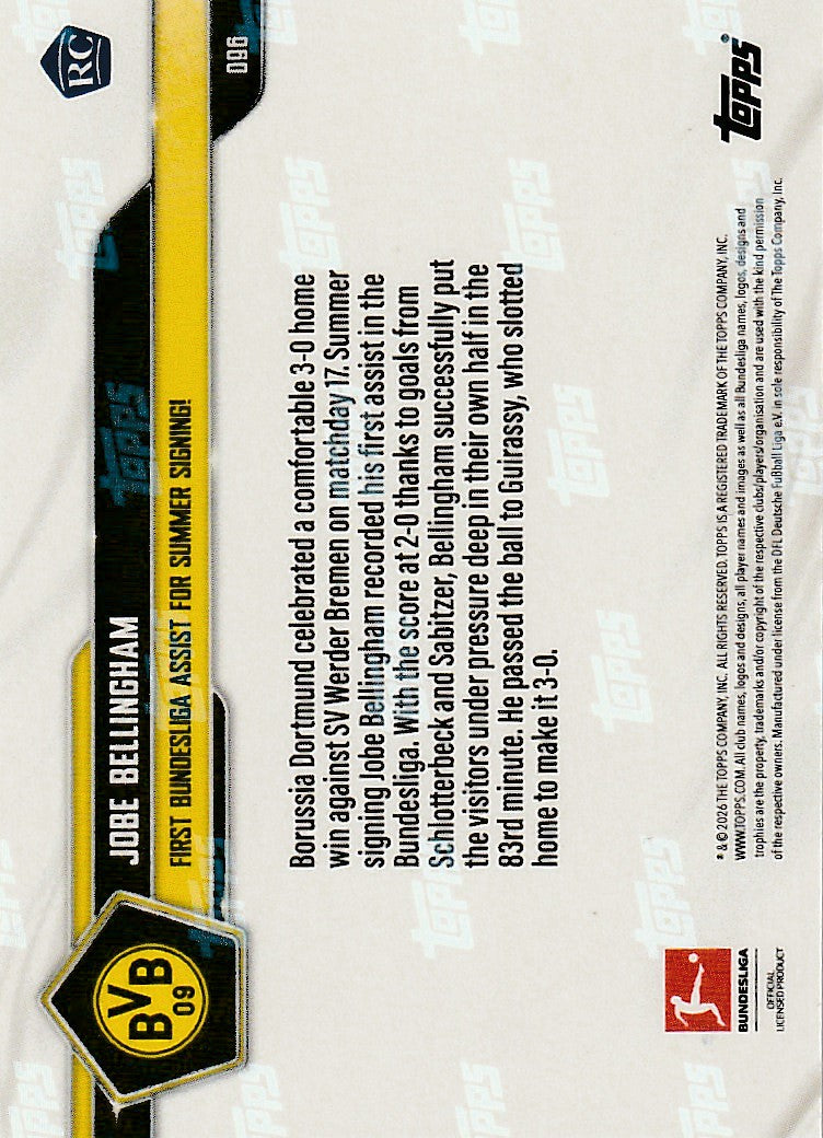 /50 TOPPS NOW - Jobe Bellingham RC  - 1. Bundesliga Vorlage