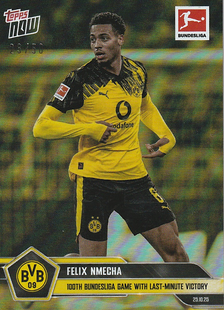 /50 TOPPS NOW - Felix Nmecha - 100. Bundesliga Tor