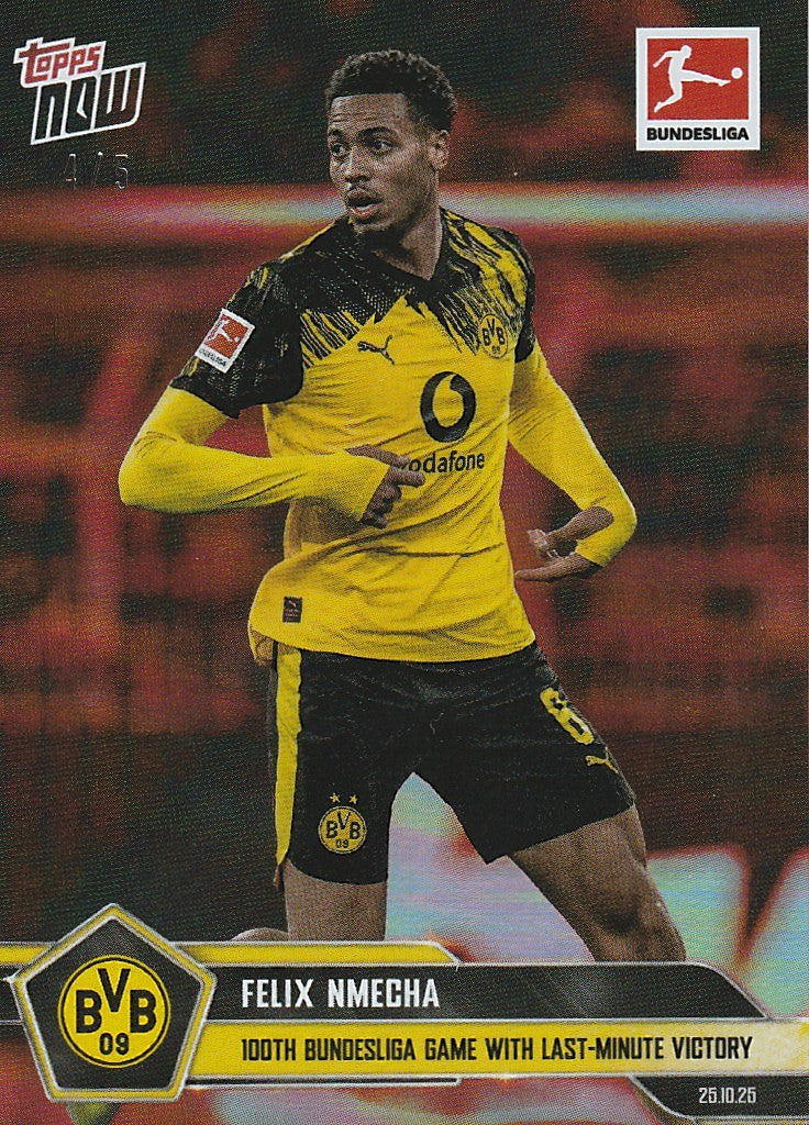 /5 TOPPS NOW - Felix Nmecha - 100. Bundesliga Tor