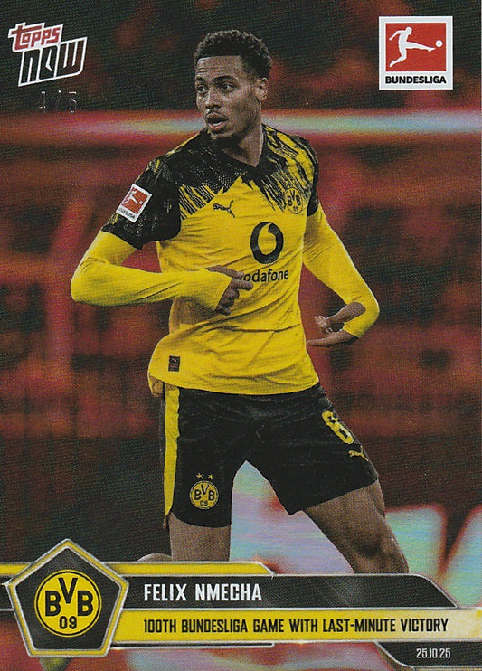 /5 TOPPS NOW - Felix Nmecha - 100. Bundesliga Tor