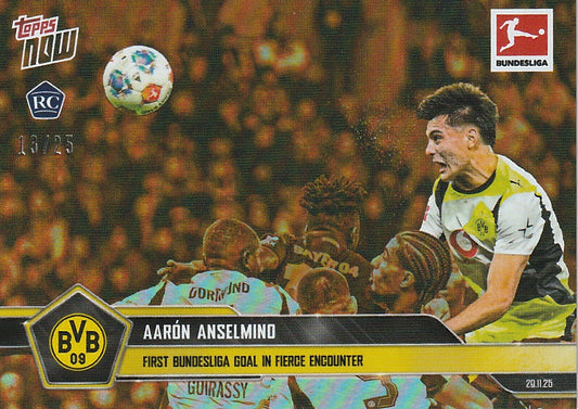 /25 TOPPS NOW - Anselmino RC  - 1. Bundesliga Tor