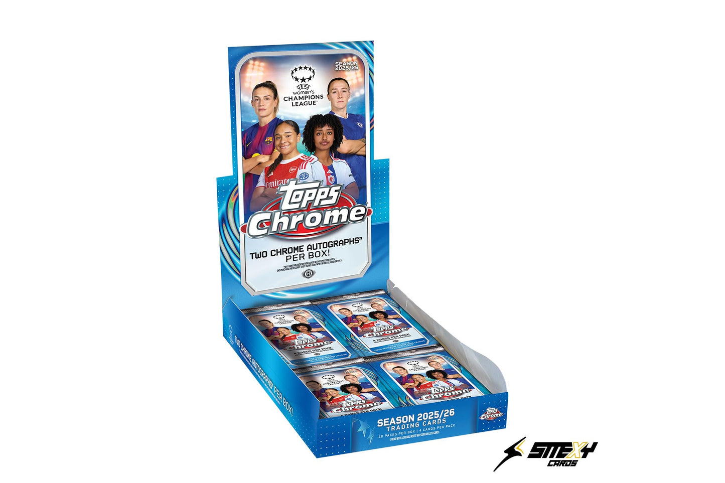 2025-26 Topps Chrome® UEFA Women's Champions League - Hobby Box
